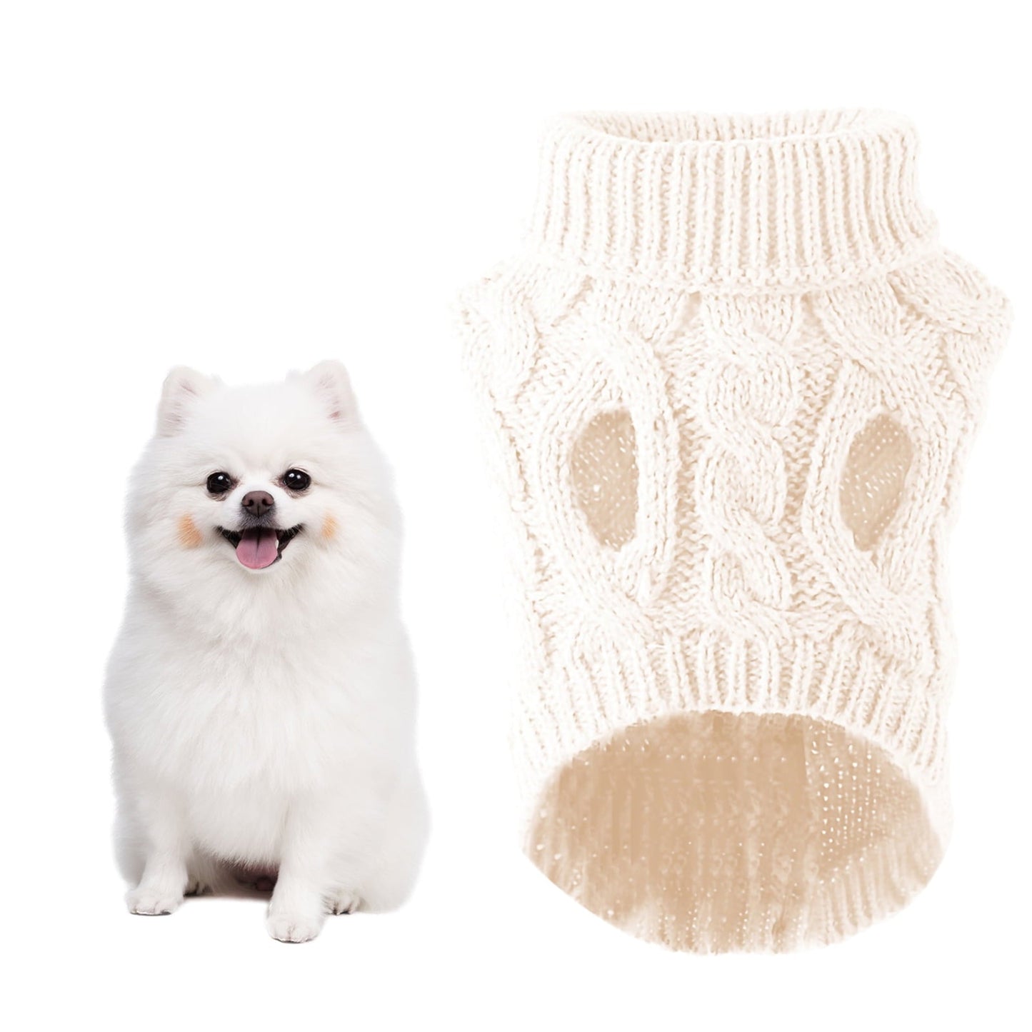 Lightweight Cozy Warm Sweater Jacket For Puppy