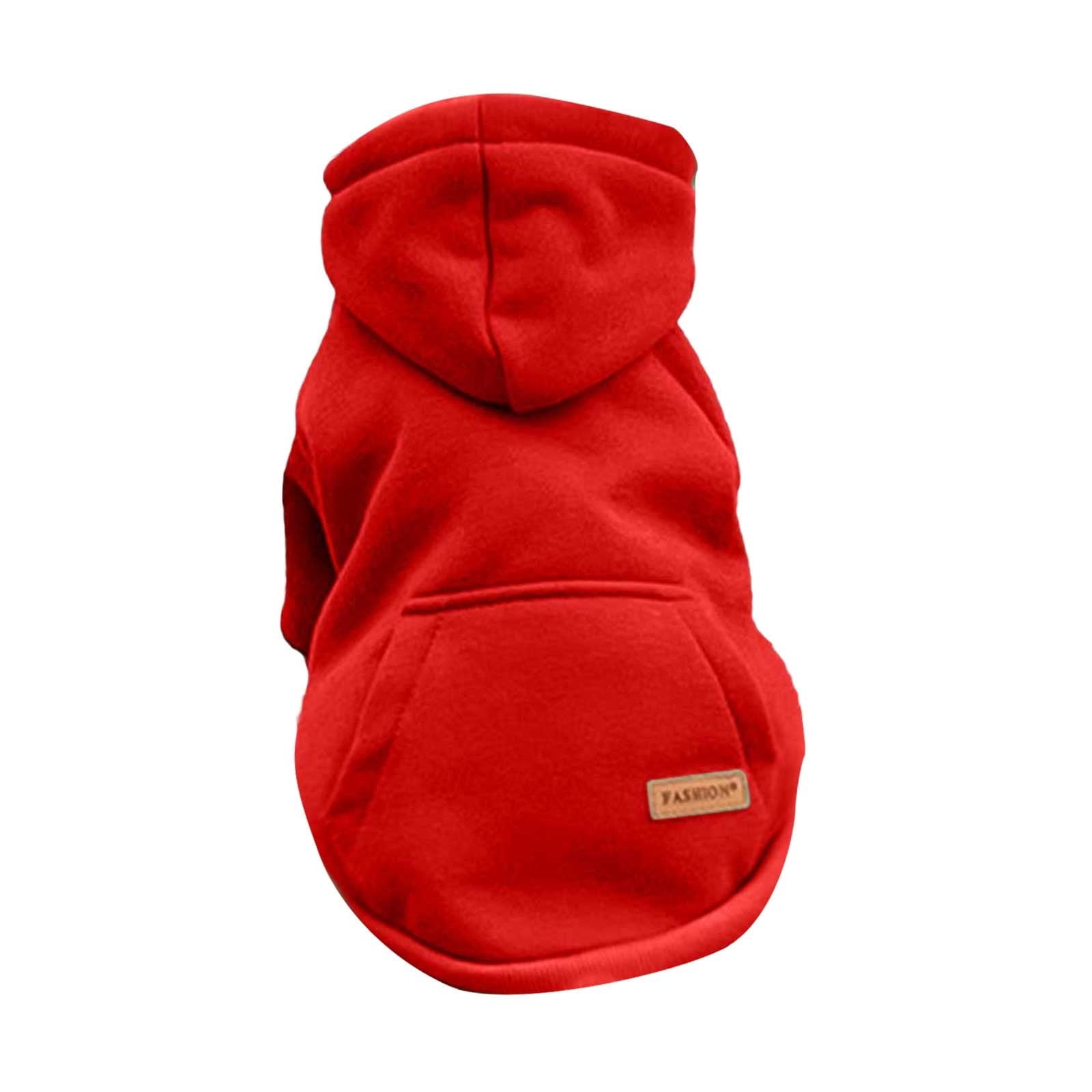 Red dog hoodie